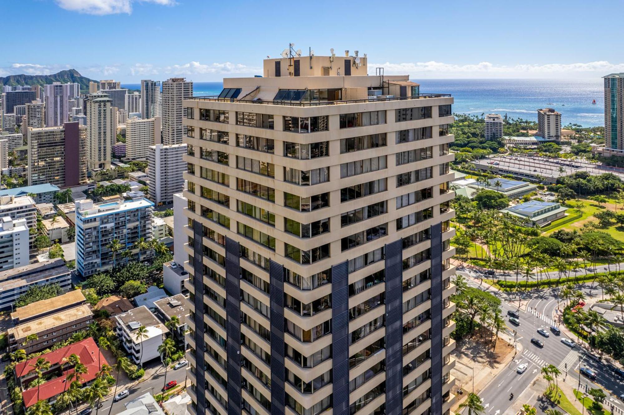 Ferienwohnung Hawaiian Monarch Penthouse 402 Honolulu Exterior foto